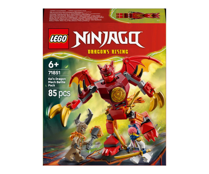 Klocki LEGO® LEGO NINJAGO 71851 Smok-mech Kaia — zestaw bitewny